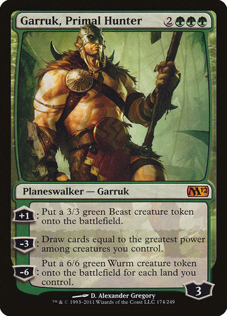 Garruk, Primal Hunter [Magic 2012] | Jack's On Queen