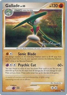 Gallade LV.55 (2/17) (Psychic Lock - Jason Klaczynski) [World Championships 2008] | Jack's On Queen