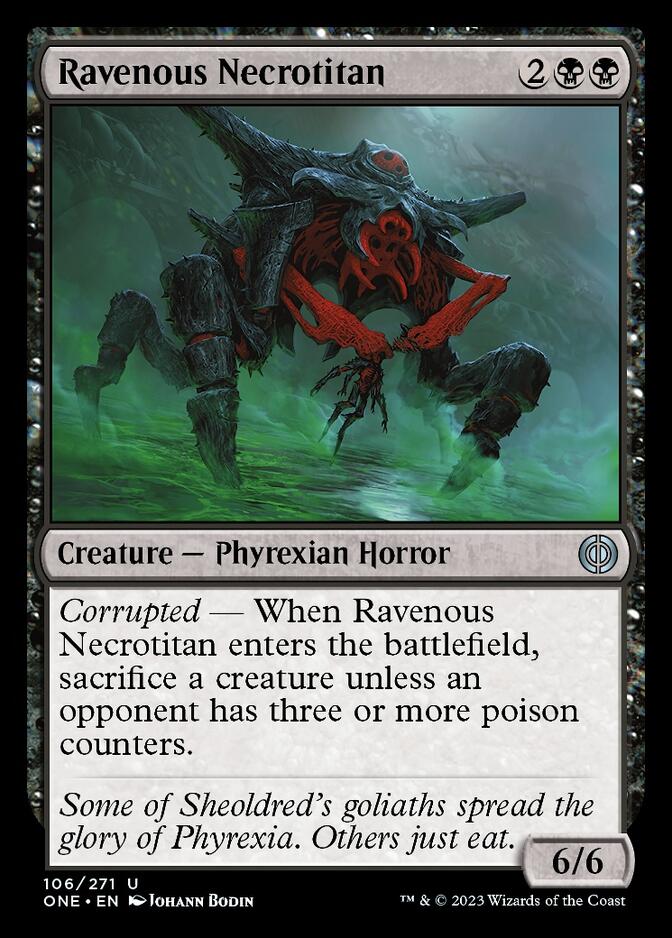 Ravenous Necrotitan [Phyrexia: All Will Be One] | Jack's On Queen