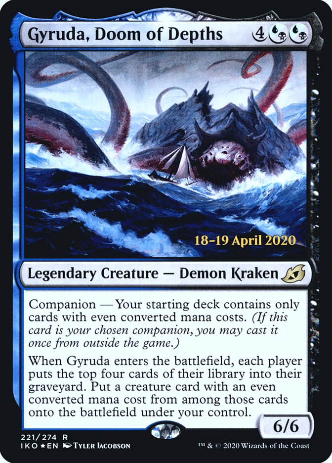 Gyruda, Doom of Depths  [Ikoria: Lair of Behemoths Prerelease Promos] | Jack's On Queen