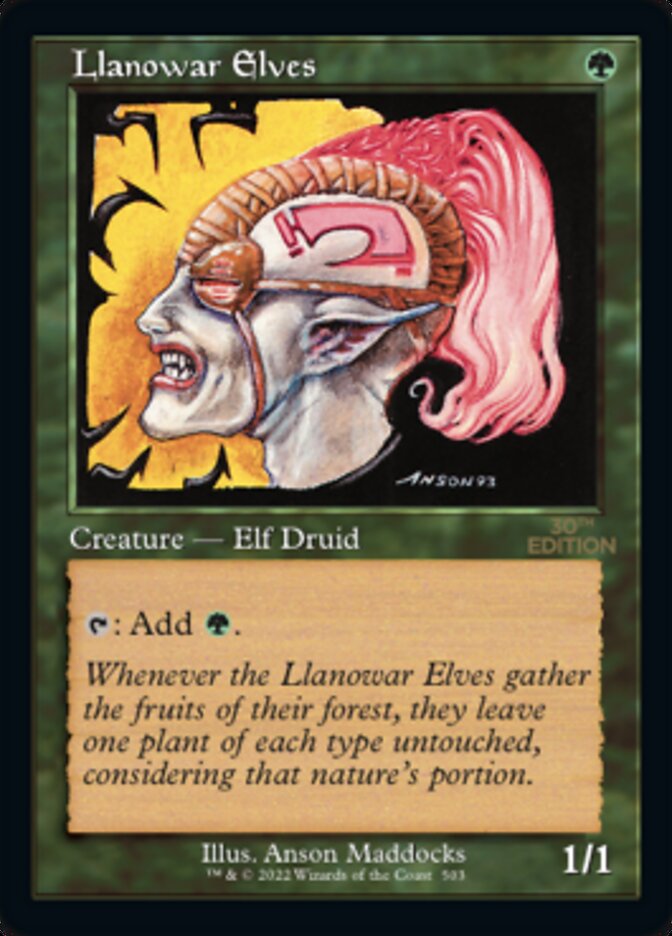 Llanowar Elves (Retro) [30th Anniversary Edition] | Jack's On Queen