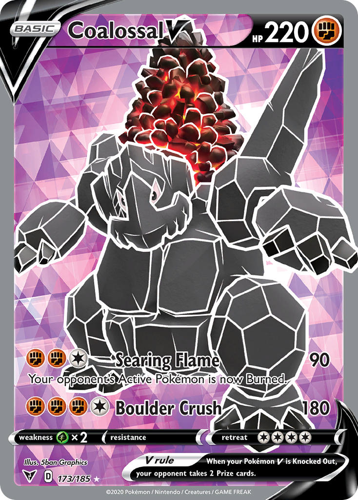 Coalossal V (173/185) [Sword & Shield: Vivid Voltage] | Jack's On Queen