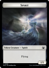Spirit (9) // Spirit (13) Double-Sided Token [March of the Machine Commander Tokens] | Jack's On Queen