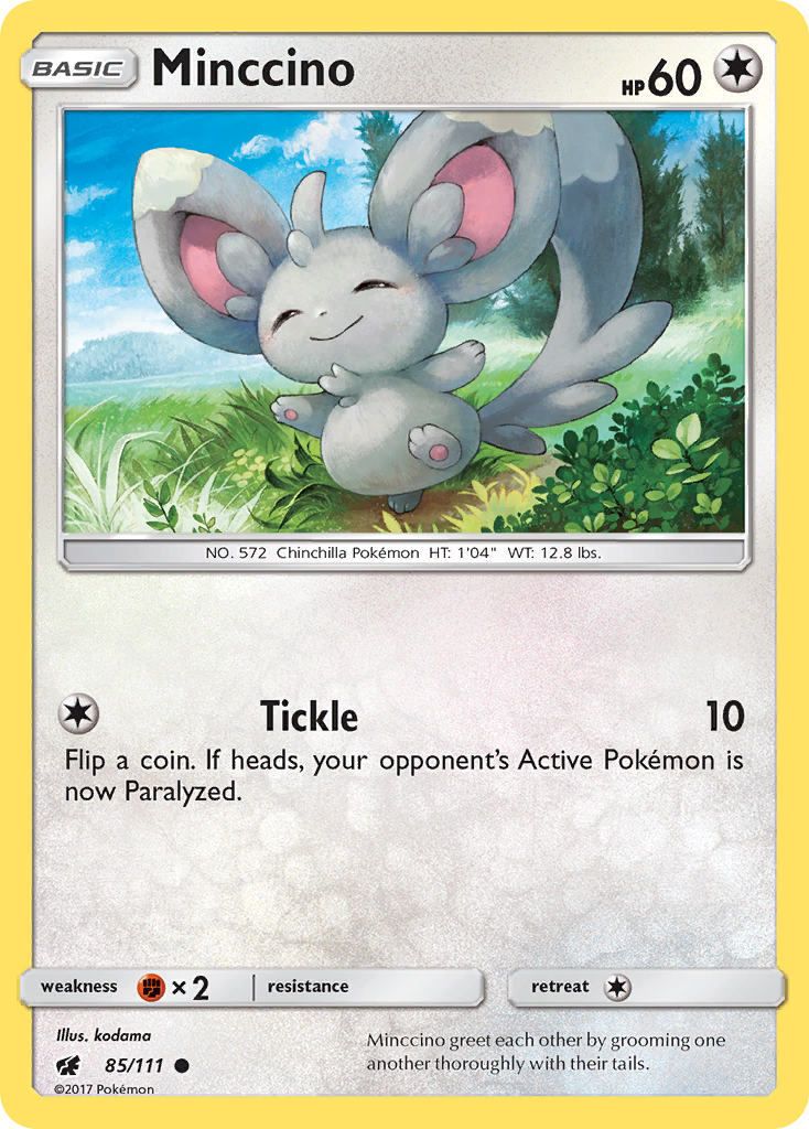 Minccino (85/111) [Sun & Moon: Crimson Invasion] | Jack's On Queen