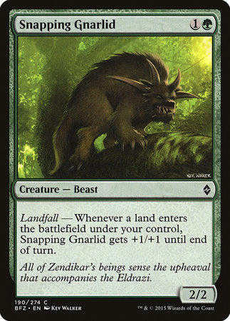 Snapping Gnarlid [Battle for Zendikar] | Jack's On Queen