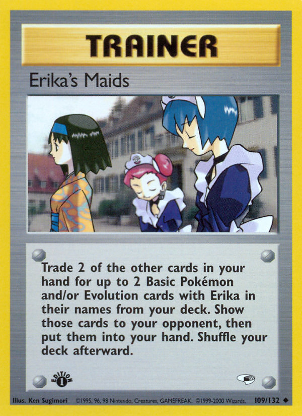 Erika's Maids (109/132) [Gym Heroes 1st Edition] | Jack's On Queen