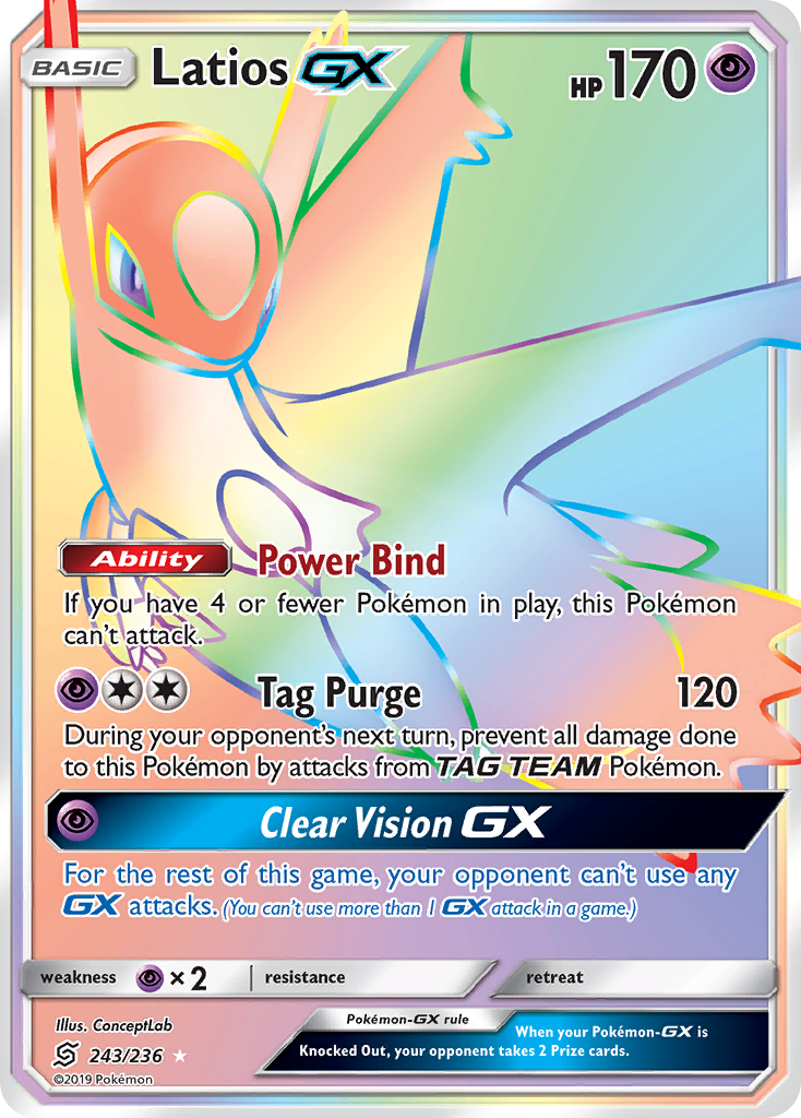 Latios GX (243/236) [Sun & Moon: Unified Minds] | Jack's On Queen