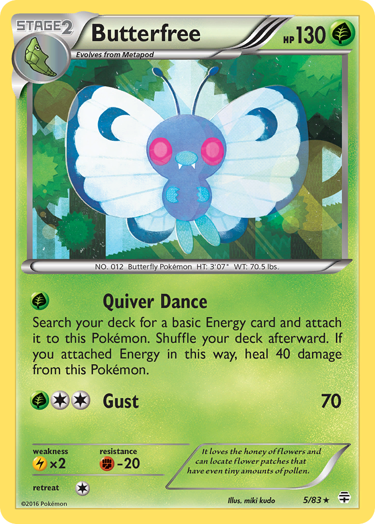 Butterfree (5/83) [XY: Generations] | Jack's On Queen