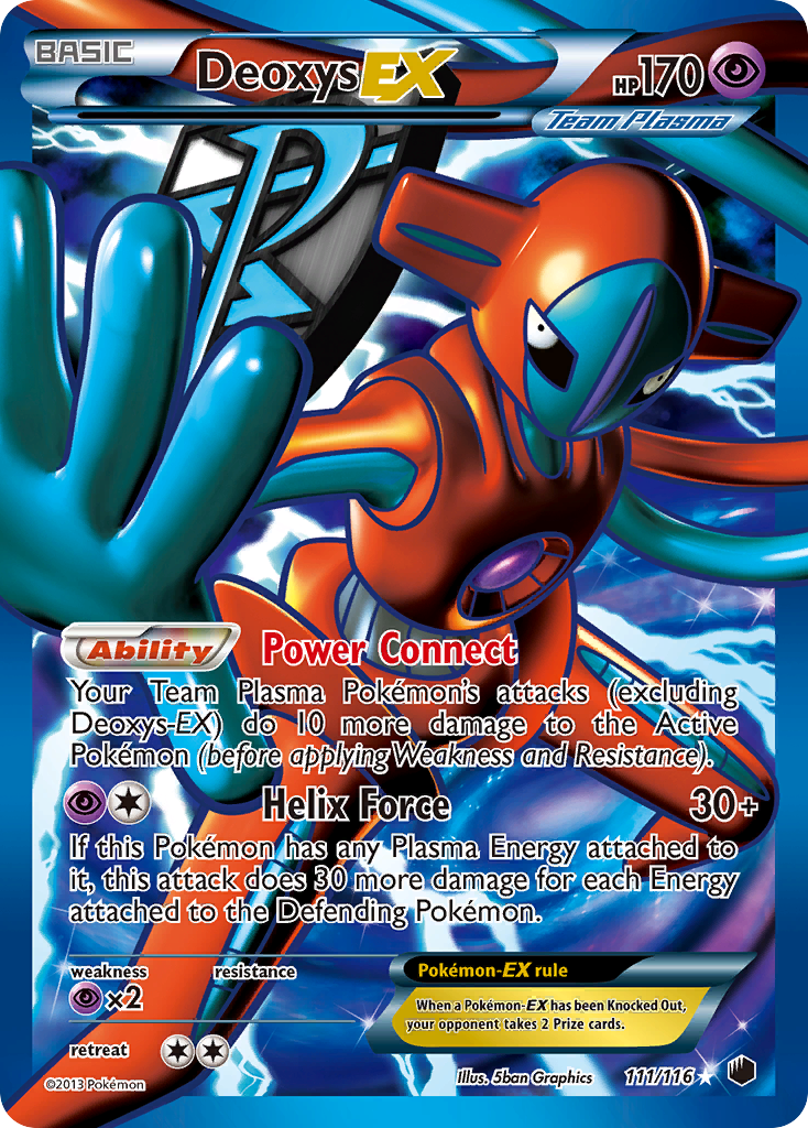 Deoxys EX (111/116) [Black & White: Plasma Freeze] | Jack's On Queen