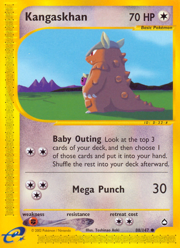 Kangaskhan (88/147) [Aquapolis] | Jack's On Queen