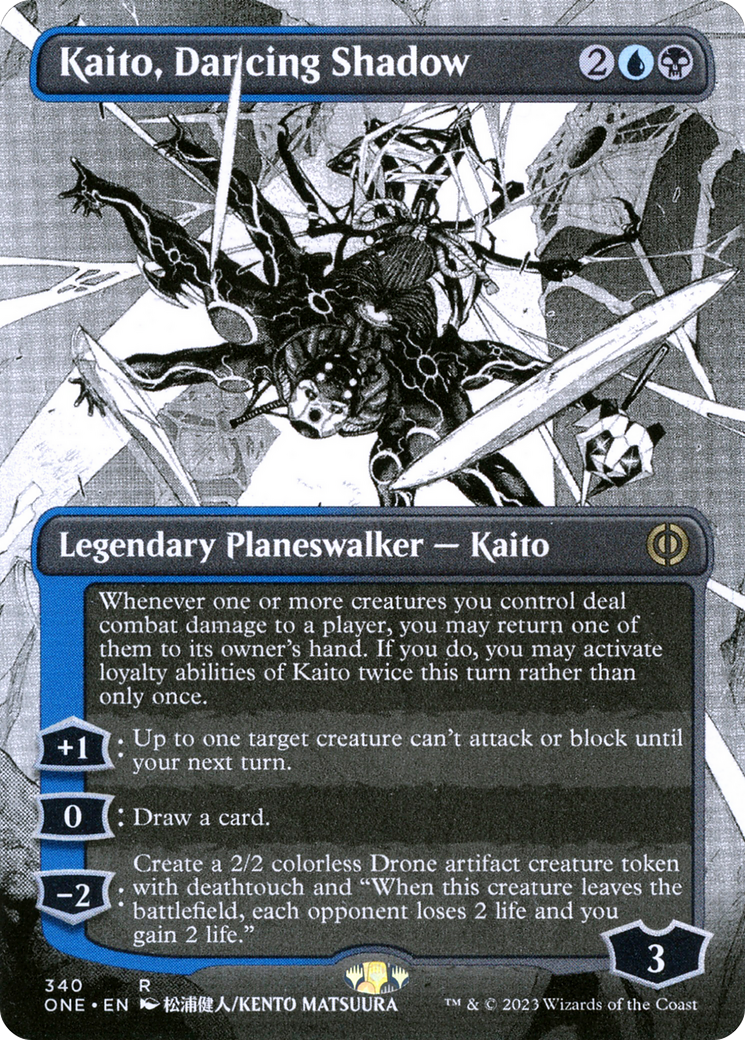 Kaito, Dancing Shadow (Borderless Manga) [Phyrexia: All Will Be One] | Jack's On Queen
