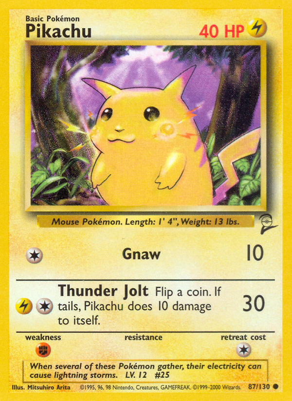 Pikachu (87/130) [Base Set 2] | Jack's On Queen