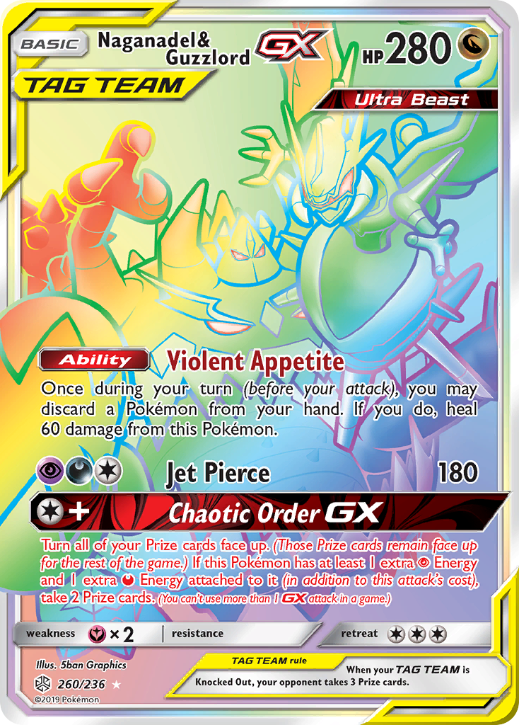 Naganadel & Guzzlord GX (260/236) [Sun & Moon: Cosmic Eclipse] | Jack's On Queen