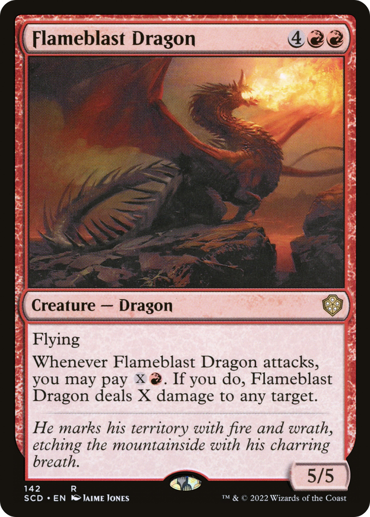 Flameblast Dragon [Starter Commander Decks] | Jack's On Queen