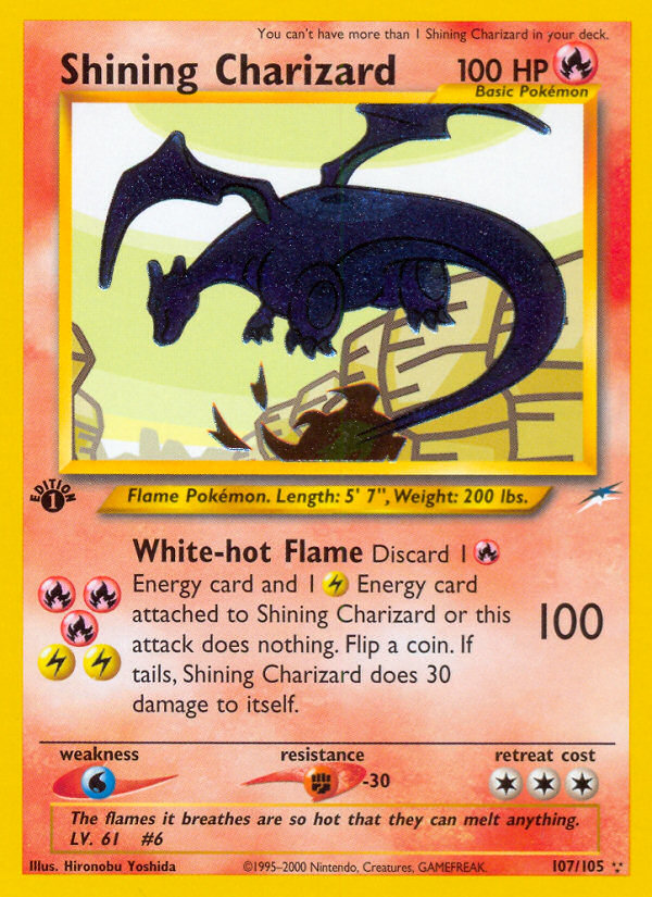 Shining Charizard (107/105) [Neo Destiny 1st Edition] | Jack's On Queen