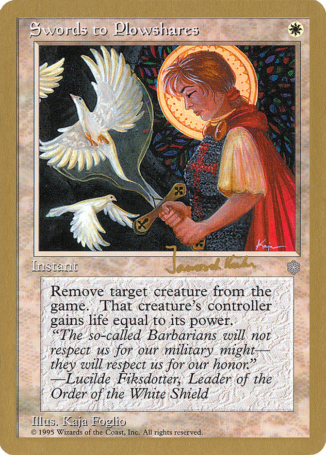 Swords to Plowshares (Janosch Kuhn) [World Championship Decks 1997] | Jack's On Queen