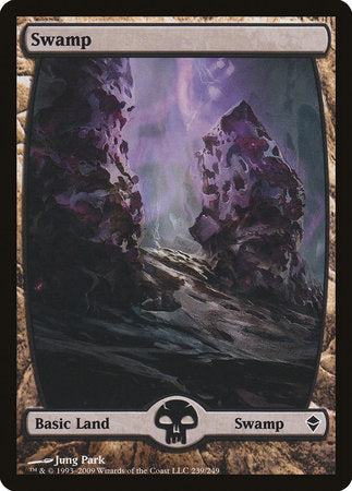 Swamp (239) - Full Art [Zendikar] | Jack's On Queen