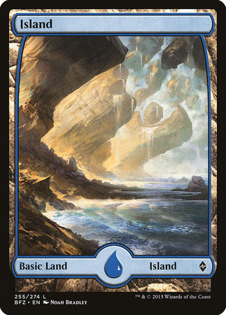 Island (255) - Full Art [Battle for Zendikar] | Jack's On Queen