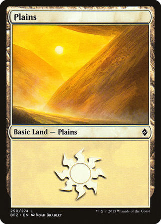 Plains (250) [Battle for Zendikar] | Jack's On Queen