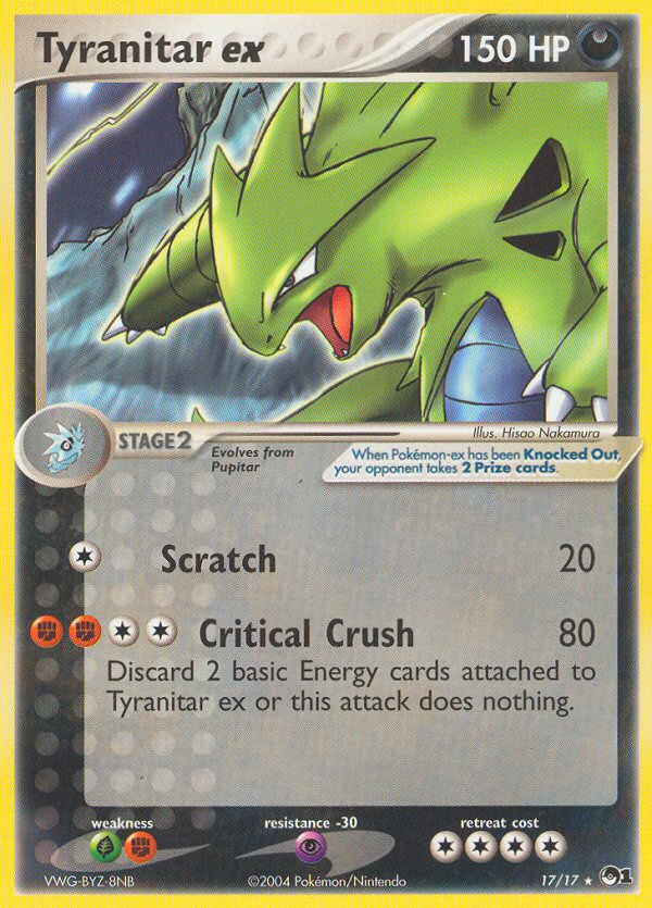 Tyranitar ex (17/17) [POP Series 1] | Jack's On Queen