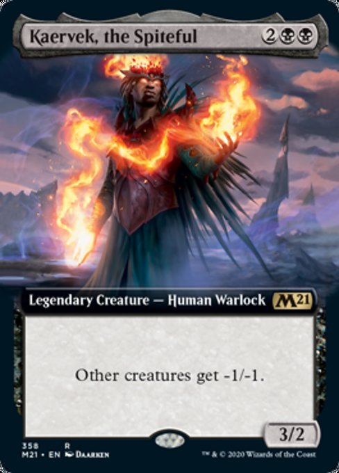 Kaervek, the Spiteful (Extended Art) [Core Set 2021] | Jack's On Queen