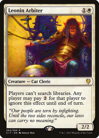 Leonin Arbiter [Commander 2017] | Jack's On Queen