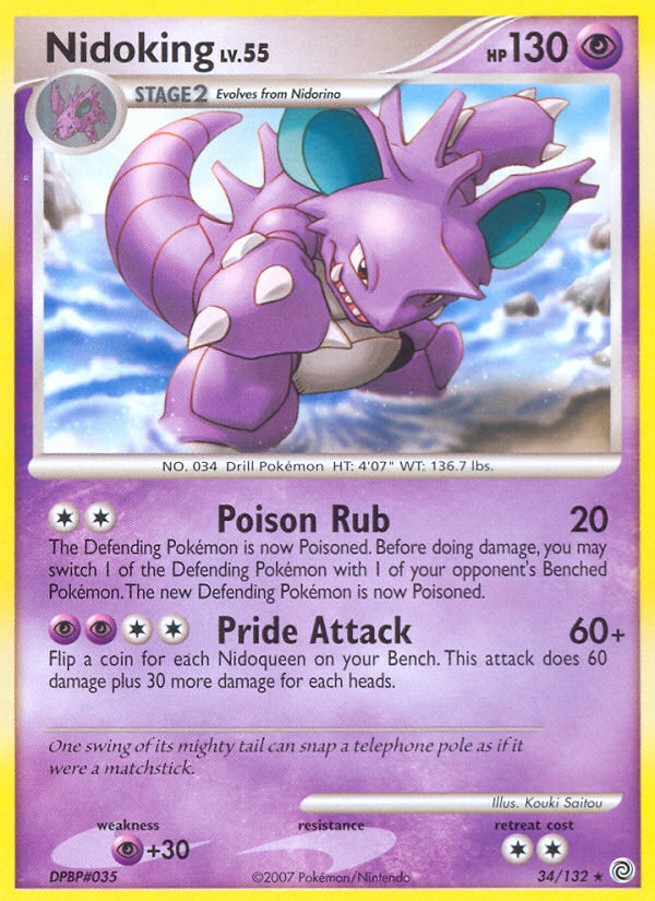 Nidoking (34/132) [Diamond & Pearl: Secret Wonders] | Jack's On Queen