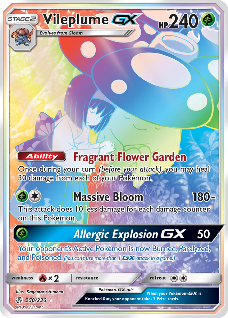 Vileplume GX (250/236) [Sun & Moon: Cosmic Eclipse] | Jack's On Queen