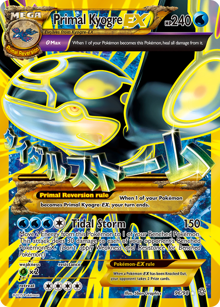 Primal Kyogre EX (96/98) [XY: Ancient Origins] | Jack's On Queen