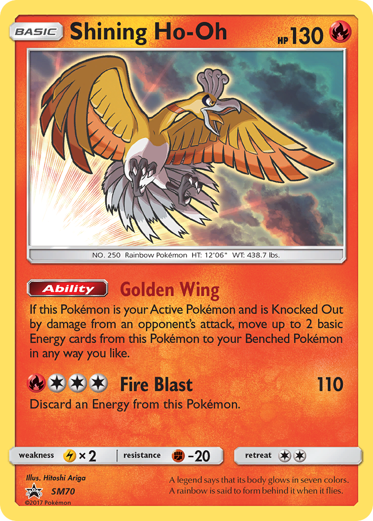 Shining Ho-Oh (SM70) [Sun & Moon: Black Star Promos] | Jack's On Queen