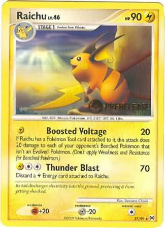 Raichu (27/99) (Prerelease Promo) [Nintendo: Black Star Promos] | Jack's On Queen