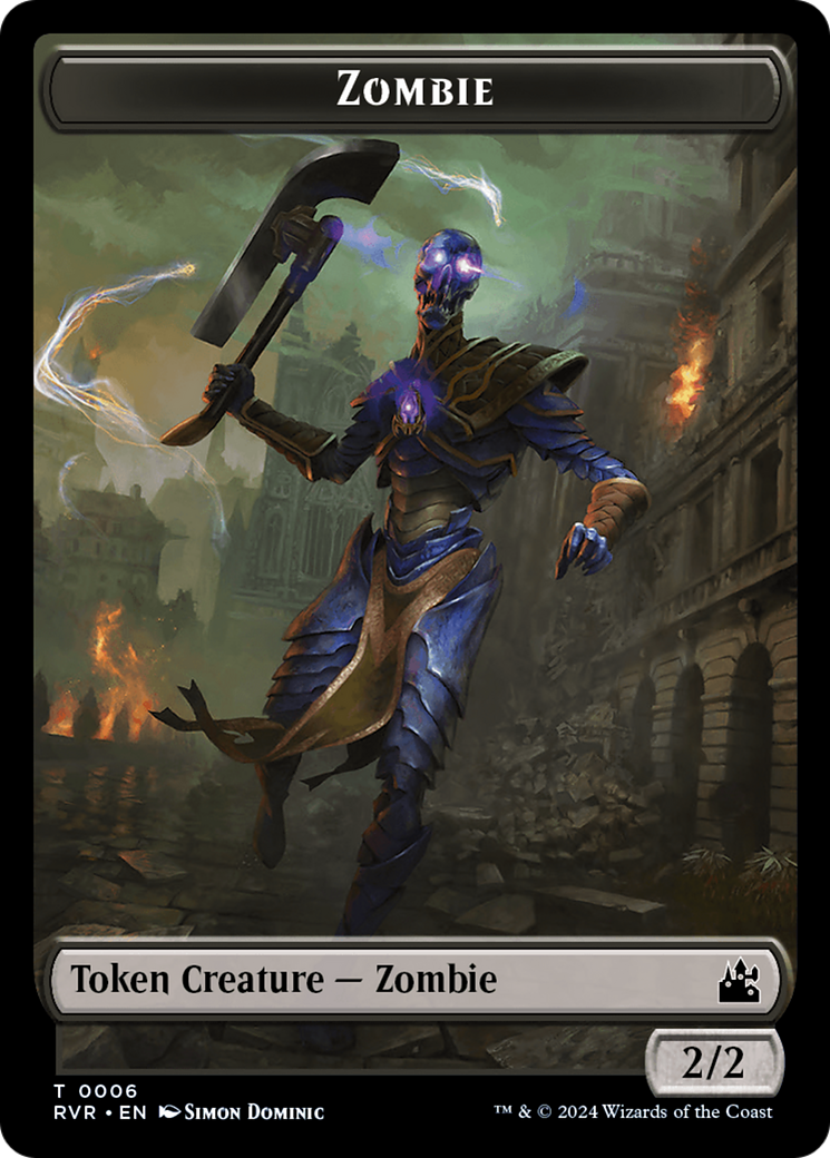 Goblin (0008) // Zombie Double-Sided Token [Ravnica Remastered Tokens] | Jack's On Queen