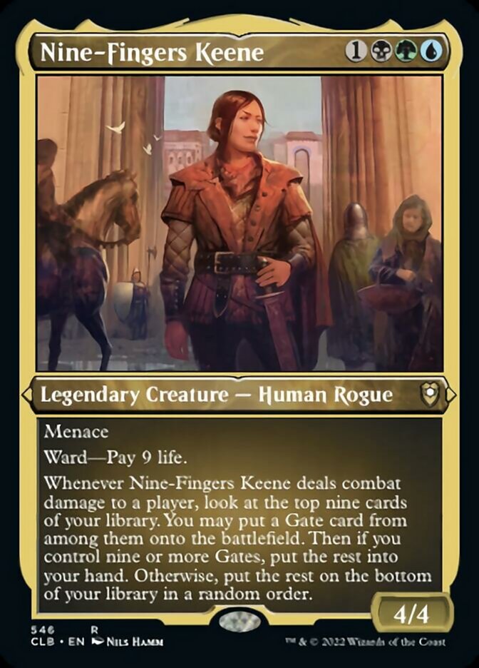 Nine-Fingers Keene (Foil Etched) [Commander Legends: Battle for Baldur's Gate] | Jack's On Queen