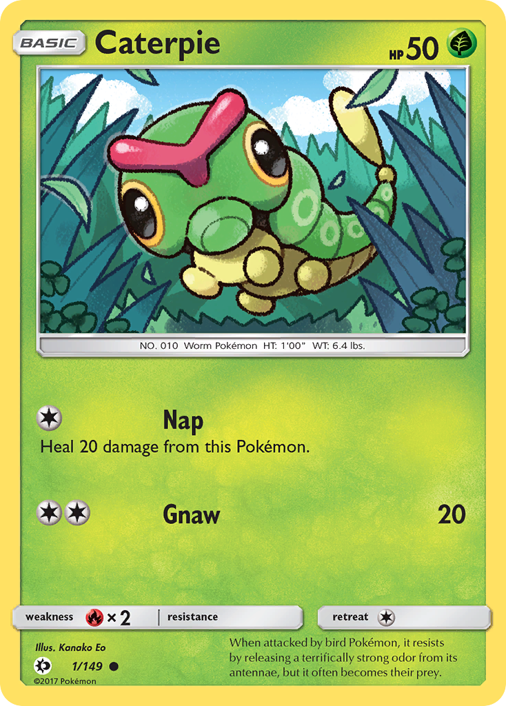 Caterpie (1/149) [Sun & Moon: Base Set] | Jack's On Queen