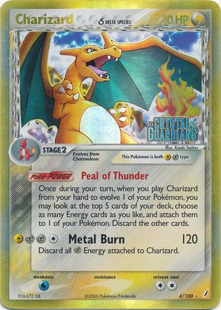 Charizard (4/100) (Delta Species) (Stamped) [EX: Crystal Guardians] | Jack's On Queen