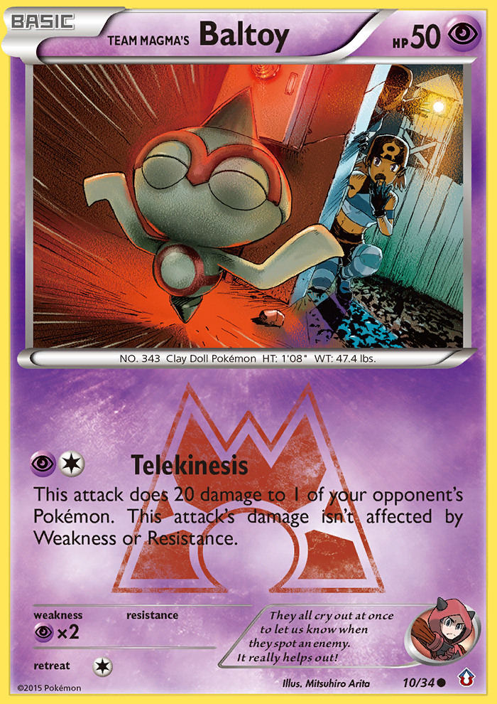 Team Magma's Baltoy (10/34) [XY: Double Crisis] | Jack's On Queen