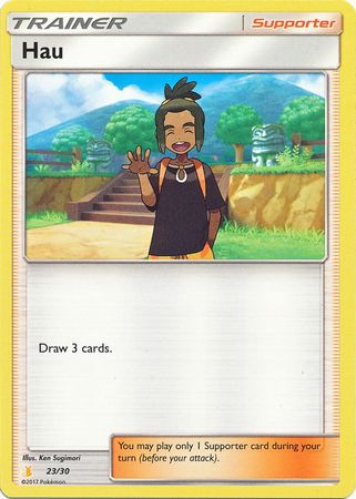 Hau (23/30) [Sun & Moon: Trainer Kit - Alolan Raichu] | Jack's On Queen