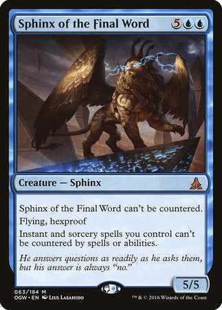 Sphinx of the Final Word [Oath of the Gatewatch] | Jack's On Queen