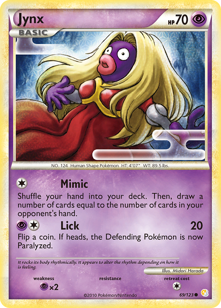 Jynx (69/123) [HeartGold & SoulSilver: Base Set] | Jack's On Queen