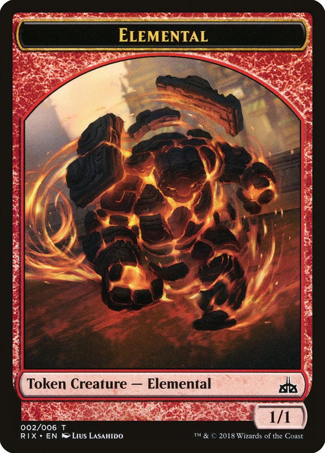 Elemental (002/006) [Rivals of Ixalan Tokens] | Jack's On Queen