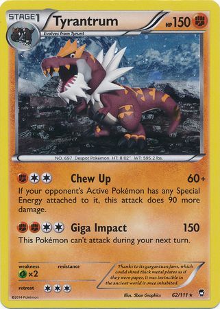 Tyrantrum (62/111) (Cosmos Holo) [XY: Furious Fists] | Jack's On Queen