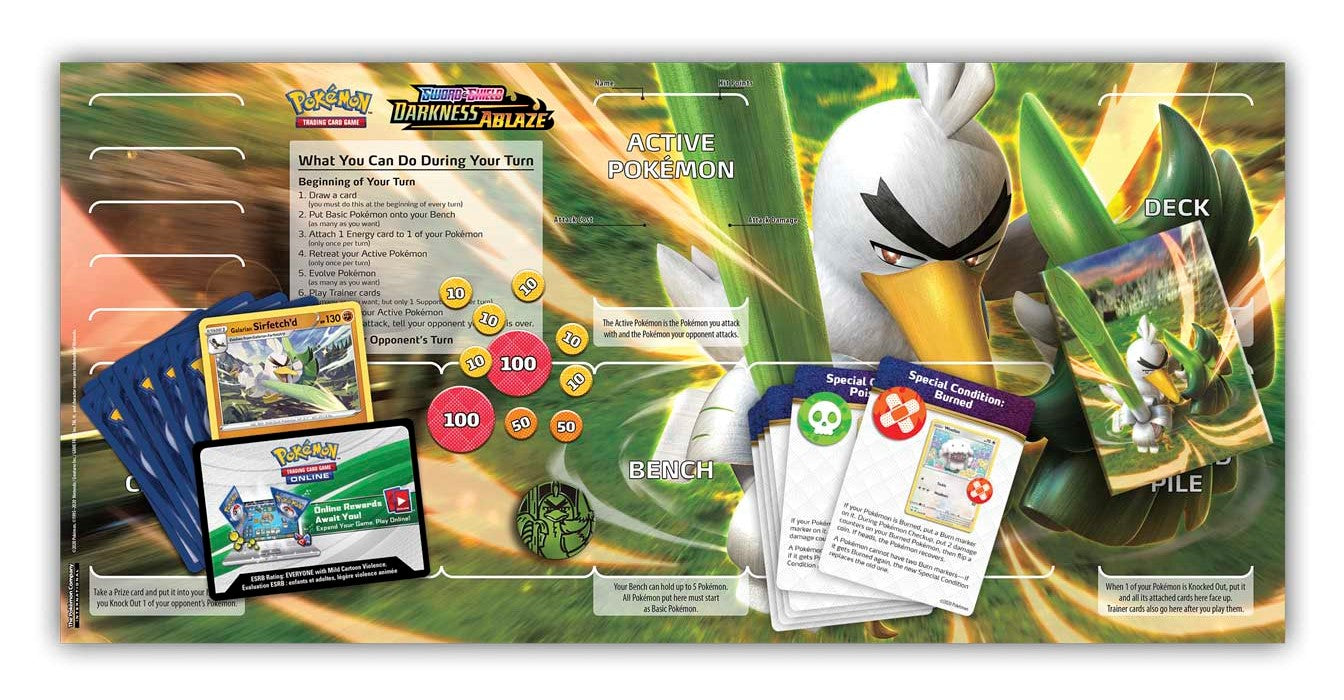 Sword & Shield: Darkness Ablaze - Theme Deck (Galarian Sirfetch'd) | Jack's On Queen