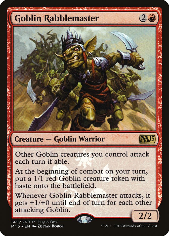 Goblin Rabblemaster (Buy-A-Box) [Magic 2015 Promos] | Jack's On Queen