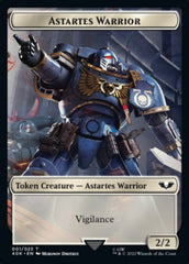 Astartes Warrior // Robot Double-sided Token (Surge Foil) [Universes Beyond: Warhammer 40,000 Tokens] | Jack's On Queen