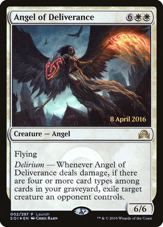 Angel of Deliverance [Shadows over Innistrad Promos] | Jack's On Queen