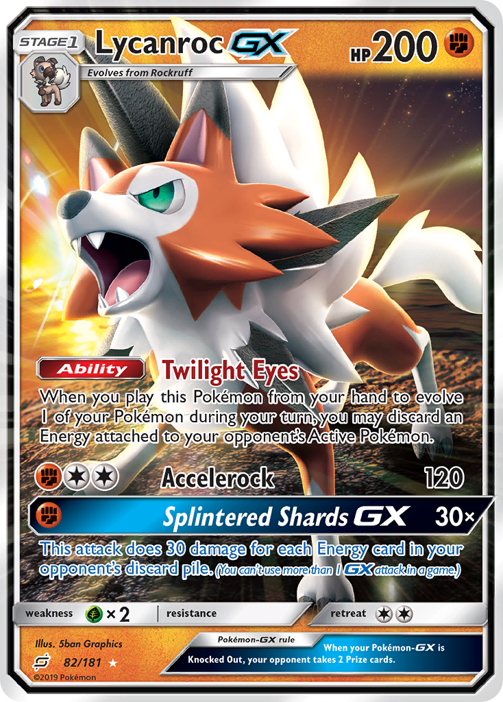 Lycanroc GX (82/181) [Sun & Moon: Team Up] | Jack's On Queen