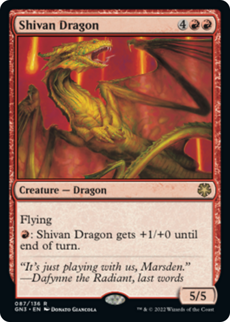 Shivan Dragon [Game Night: Free-for-All] | Jack's On Queen