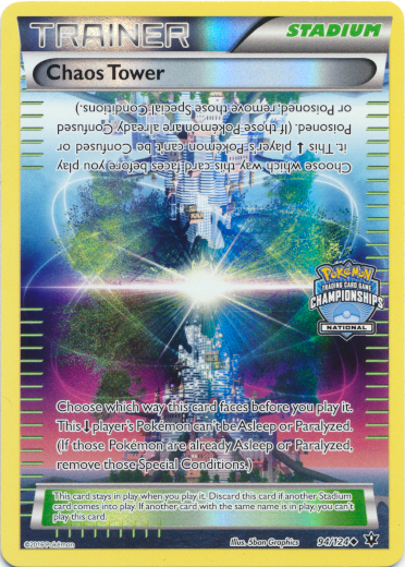Chaos Tower (94/124) (National Championship Promo) [XY: Fates Collide] | Jack's On Queen