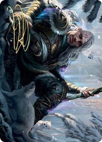 Jorn, God of Winter Art Card (Gold-Stamped Signature) [Kaldheim: Art Series] | Jack's On Queen