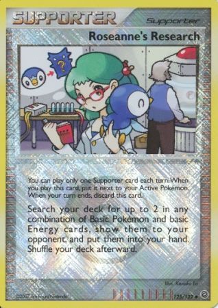 Roseanne's Research (125/132) (League Promos) [Diamond & Pearl: Secret Wonders] | Jack's On Queen